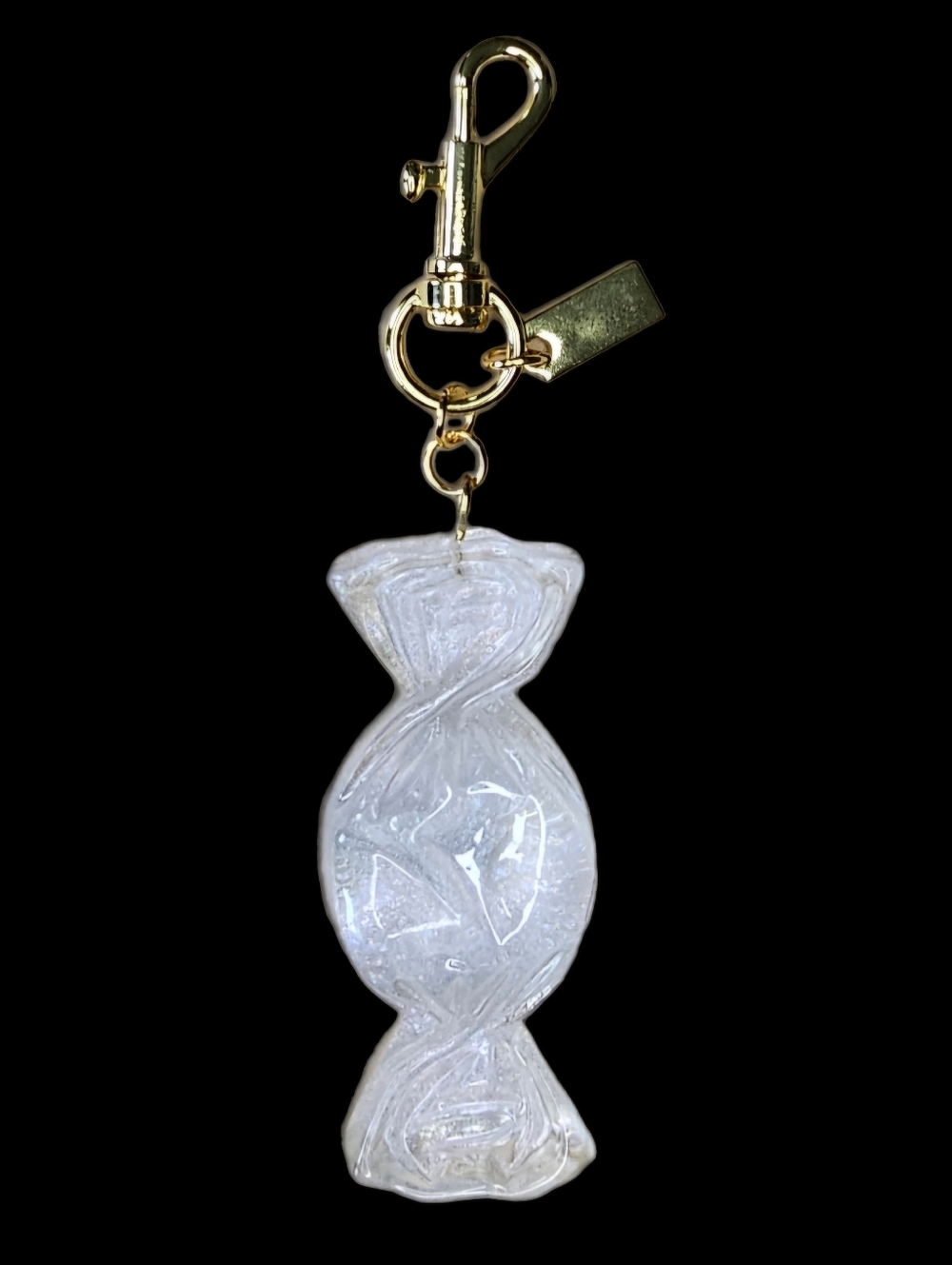 Bohemian Trinkets Wrapped Sweets Bag Charm-White